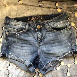 Dark/ medium wash demin jean shorts